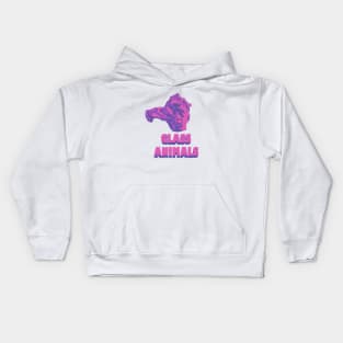 Glass Animals Purple Touch (Head and Logo) Kids Hoodie